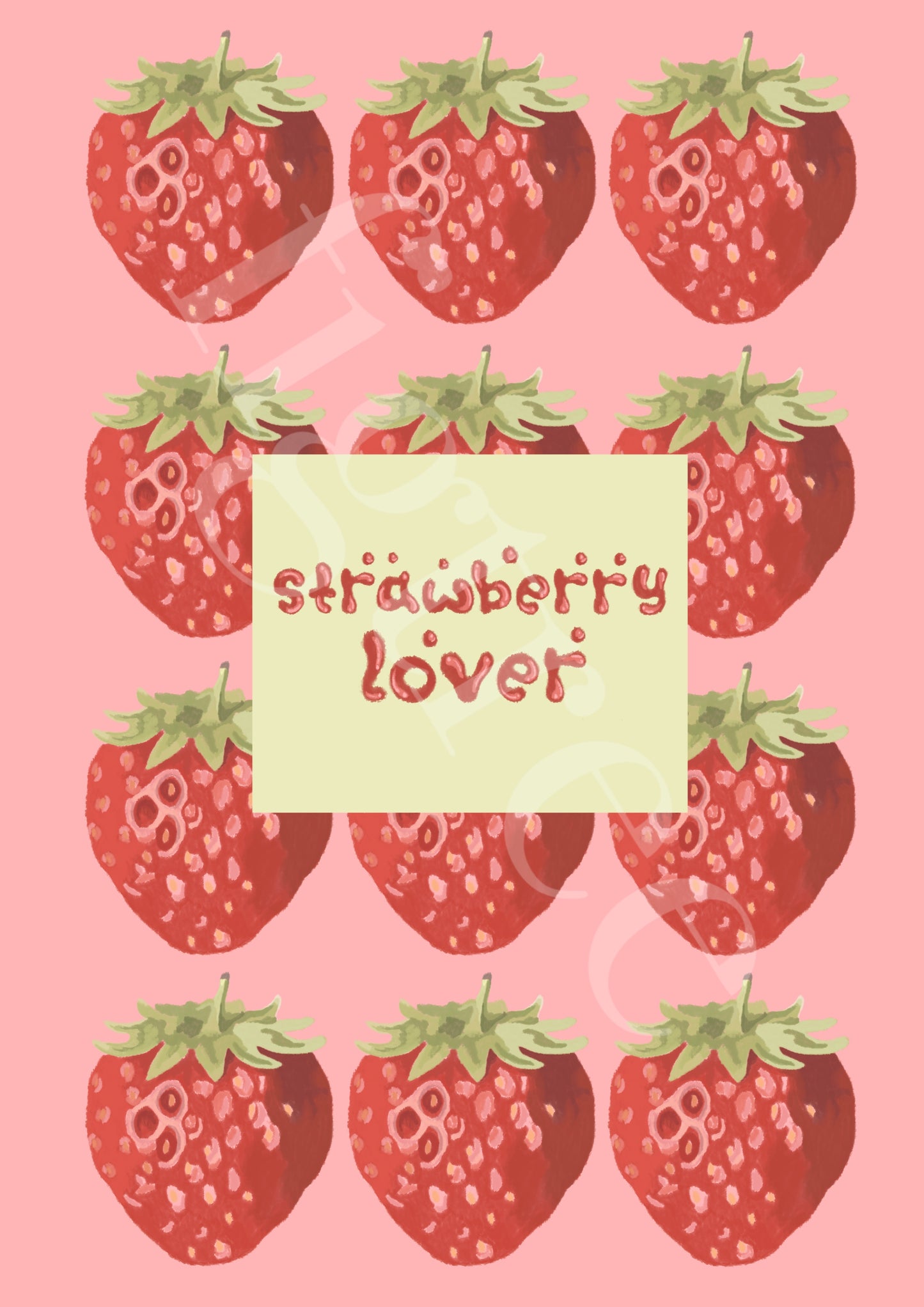 Strawberry Lover Wall Print