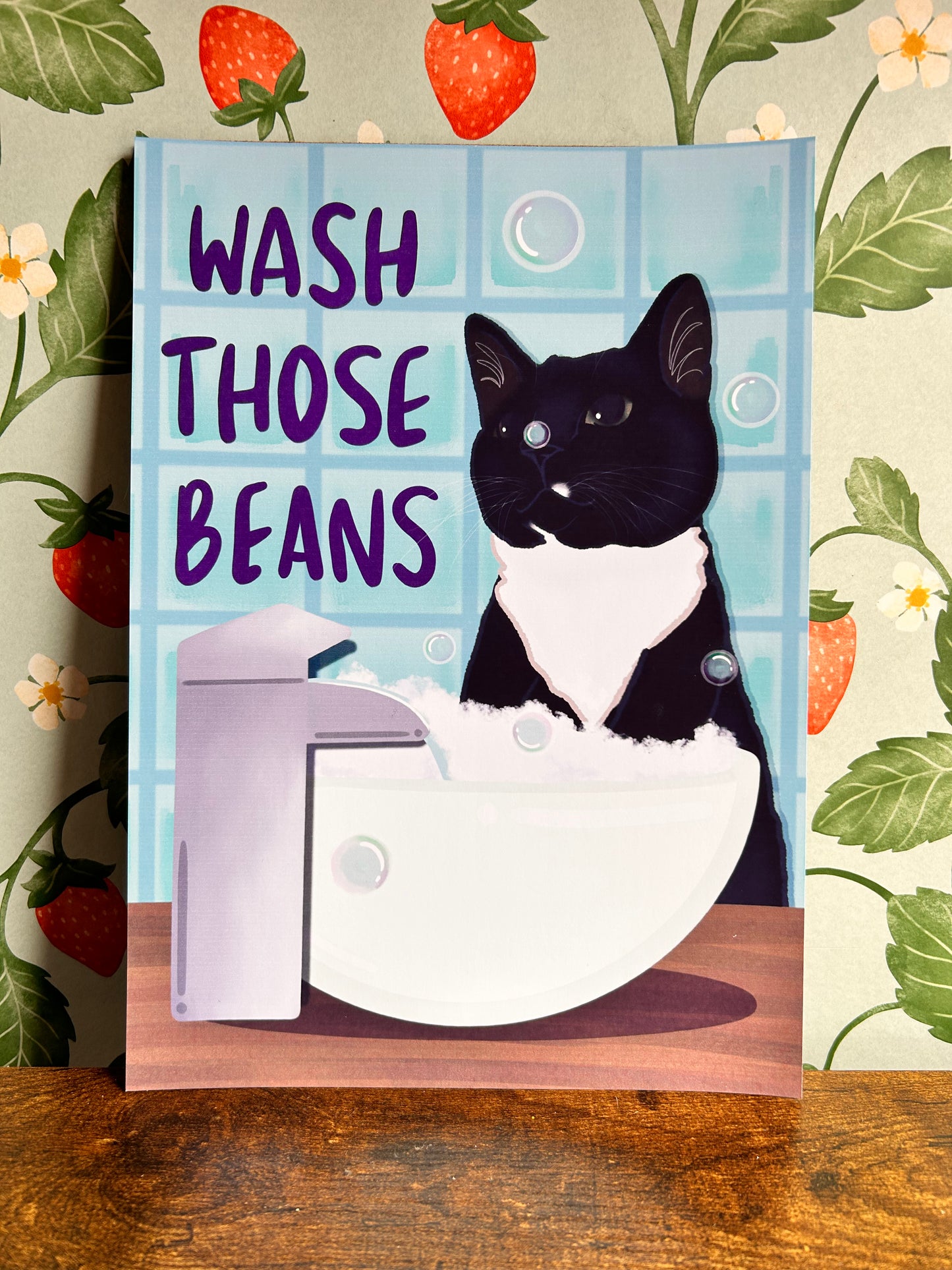 Wash Those Beans Wall Print