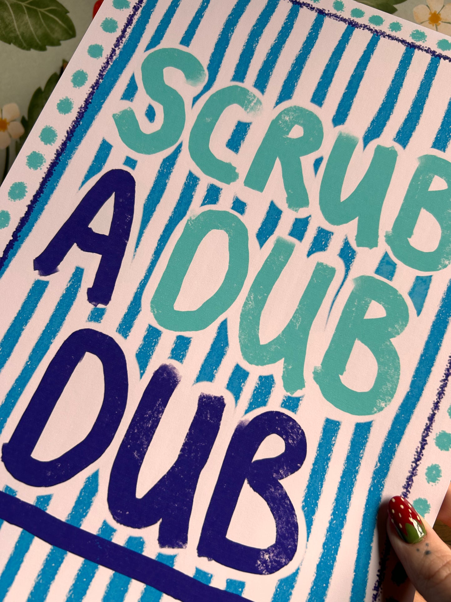 Scrub A Dub Dub Wall Print