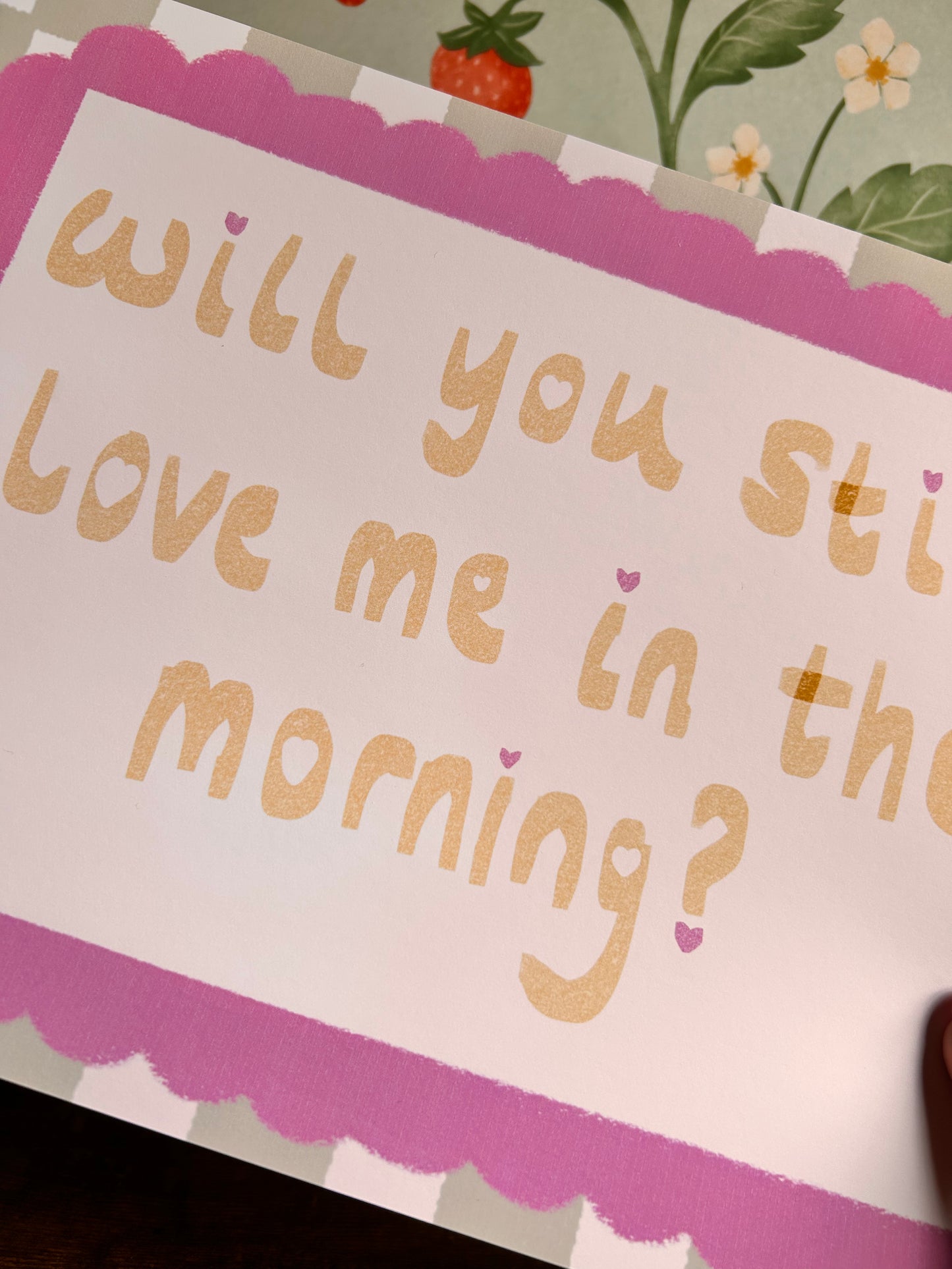 Will You Still Love Me In The Morning? Wall Print - Landscape